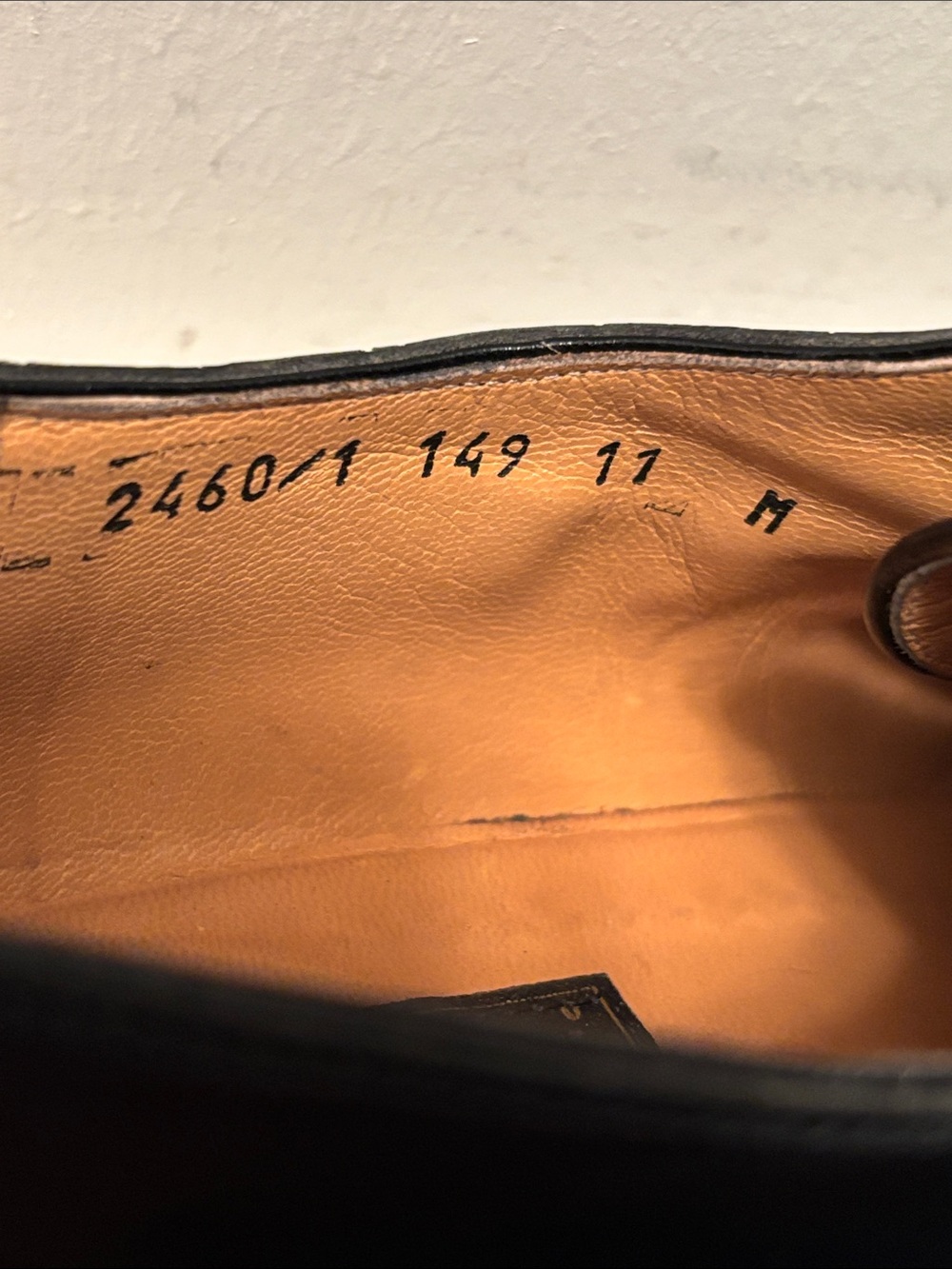 Men's Italian Black Leather Dress Loafers with Gold Accent MAURI 11 - Picture 9 of 14